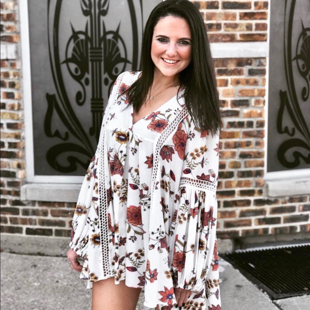 Flowy floral free people dress